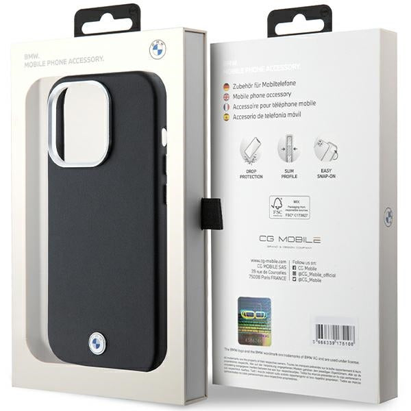 BMW Signature Wrapped Metal MagSafe case for iPhone 14 Pro - black
