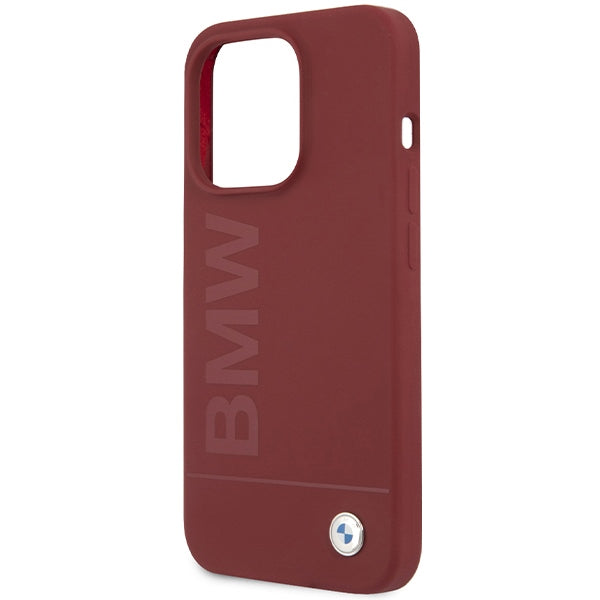 BMW Silicone Big Logo MagSafe case for iPhone 15 Pro - red