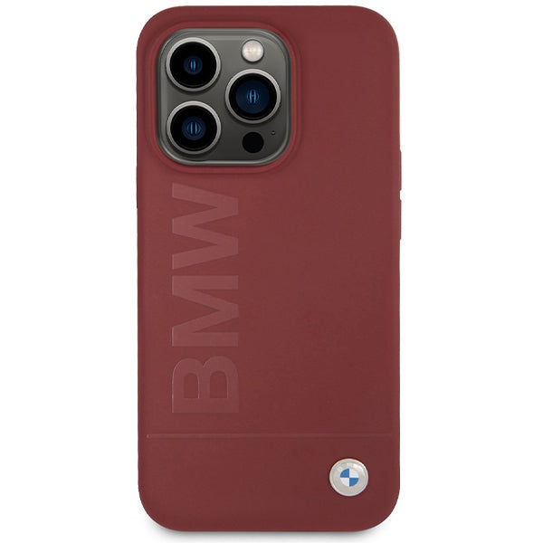 BMW Silicone Big Logo MagSafe case for iPhone 15 Pro - red
