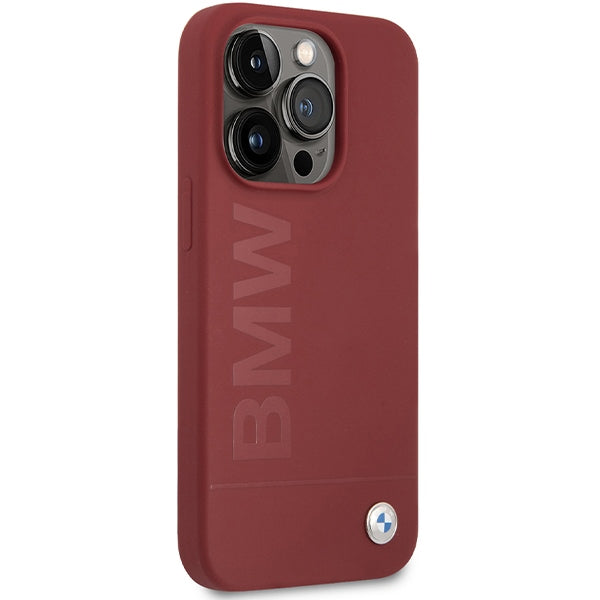 BMW Silicone Big Logo MagSafe case for iPhone 15 Pro - red