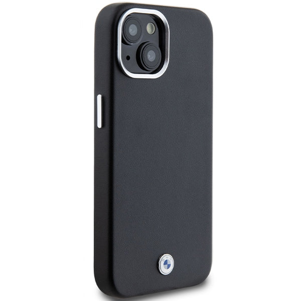 BMW Signature Wrapped Metal MagSafe case for iPhone 15 Plus / 14 Plus - black
