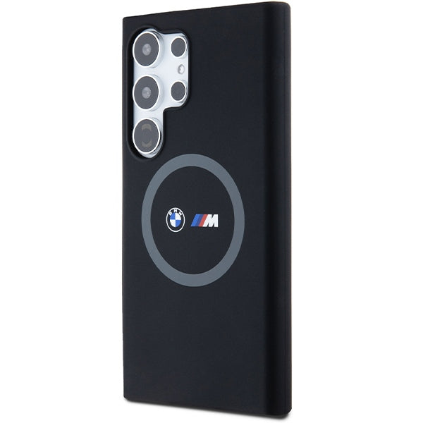 BMW M Silicone Printed Ring MagSafe case for Samsung Galaxy S24 Ultra - black