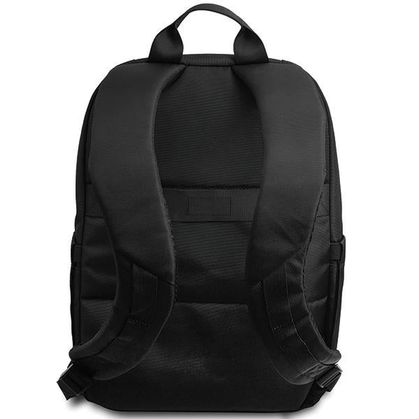 BMW Carbon &amp; Blue Stripe backpack for a 16" laptop - black