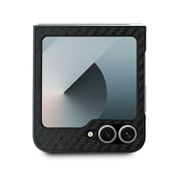 BMW Carbon Blue Line Case for Samsung Galaxy Z Flip 6 - Black