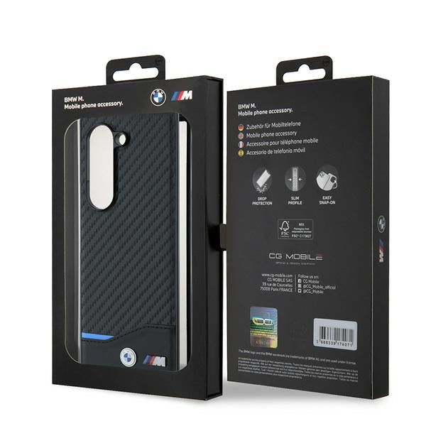 BMW Magsafe Carbon Case for Samsung Galaxy Z Fold 6 - Black