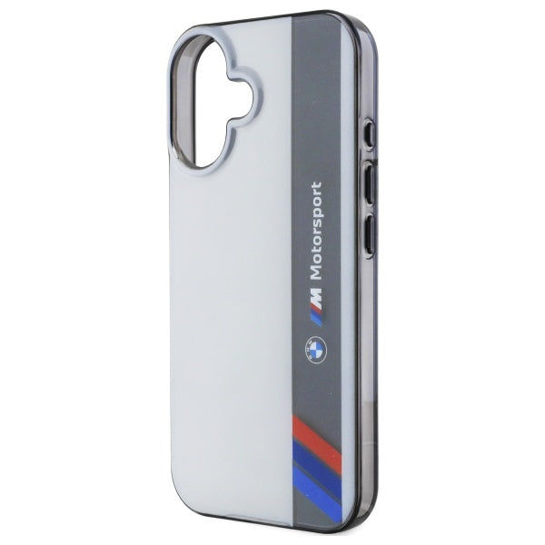 BMW Motosport IML Vertical Stripe iPhone 16 Plus Case - Gray
