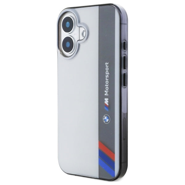BMW Motosport IML Vertical Stripe iPhone 16 Plus Case - Gray