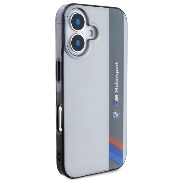 BMW Motosport IML Vertical Stripe iPhone 16 Plus Case - Gray