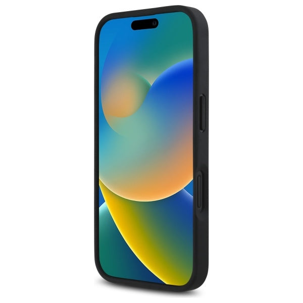 BMW M Perforated Tricolor Detail Line iPhone 16 Case - Dark Gray