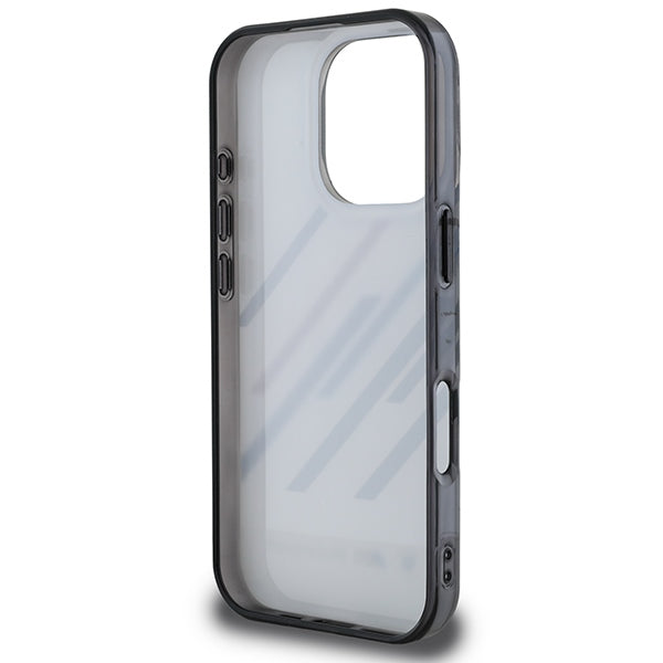 BMW Motosport IML Random Stripes iPhone 16 Pro Max Case - Gray