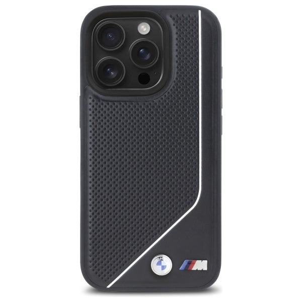 BMW M Perforated Twisted Line MagSafe case for iPhone 16 Pro - black