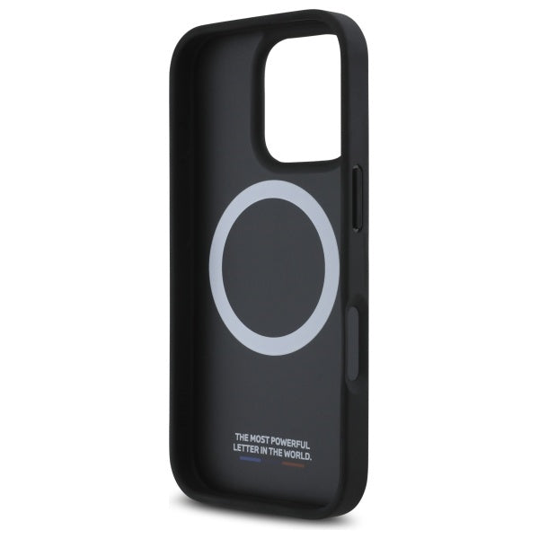 BMW M Perforated Twisted Line MagSafe case for iPhone 16 Pro - black