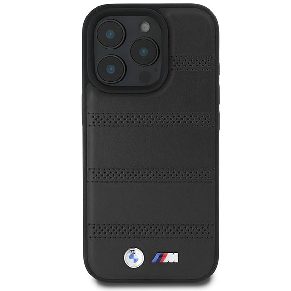 BMW M Perforated And Stitched Line MagSafe case for iPhone 16 Pro - black