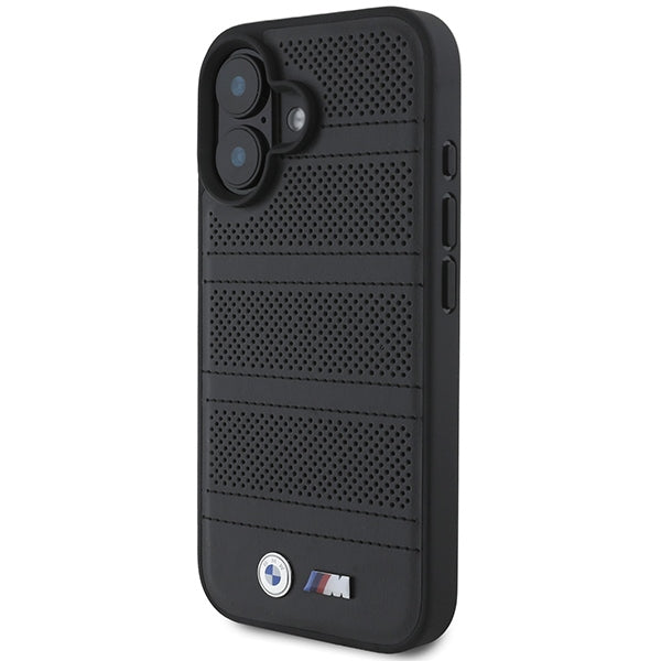 BMW M Perforated And Stitched Line MagSafe case for iPhone 16 - black