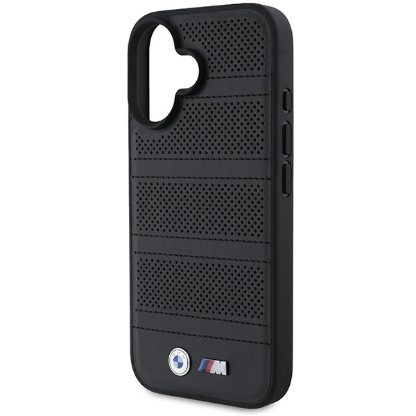 BMW M Perforated And Stitched Line MagSafe case for iPhone 16 - black