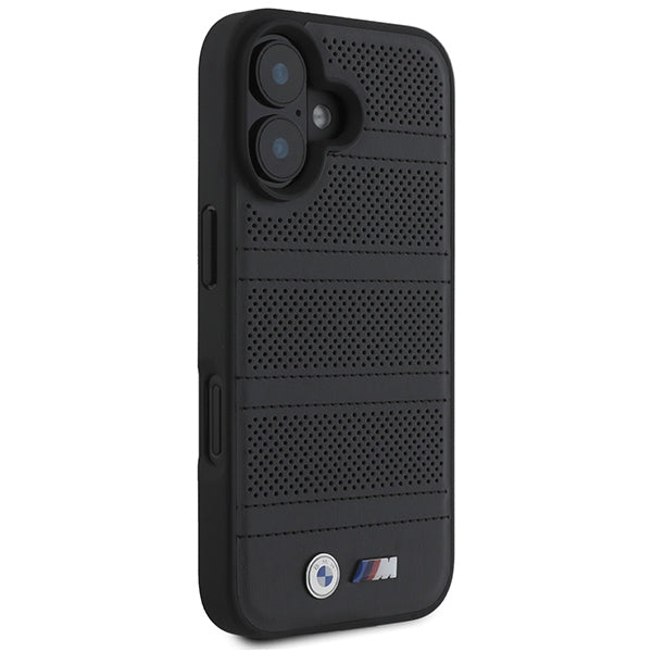 BMW M Perforated And Stitched Line MagSafe case for iPhone 16 - black