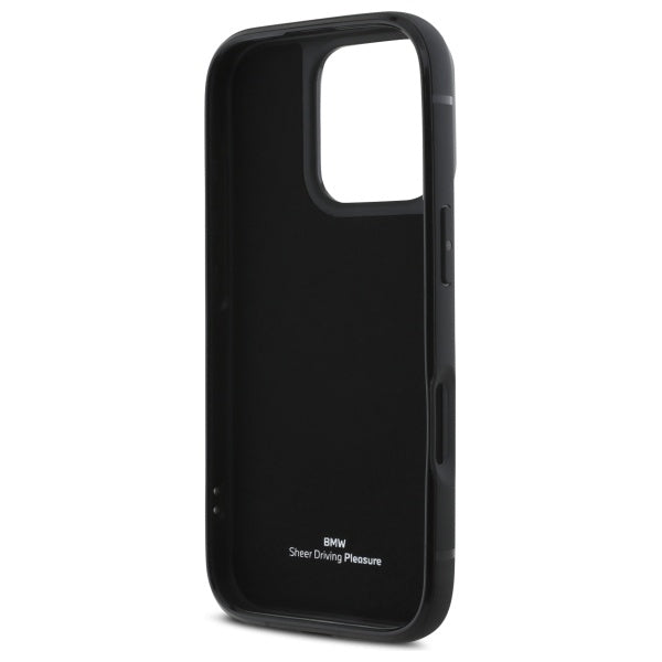 BMW Sign Leather Cardslot Case for iPhone 16 Pro Max - Black