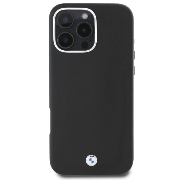 BMW Sign Full Wrapped Metal MagSafe Case for iPhone 16 Pro Max - Black
