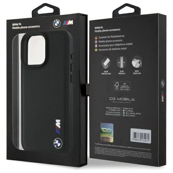 BMW Smooth Rubber Logo iPhone 16 Pro Max Case - Black