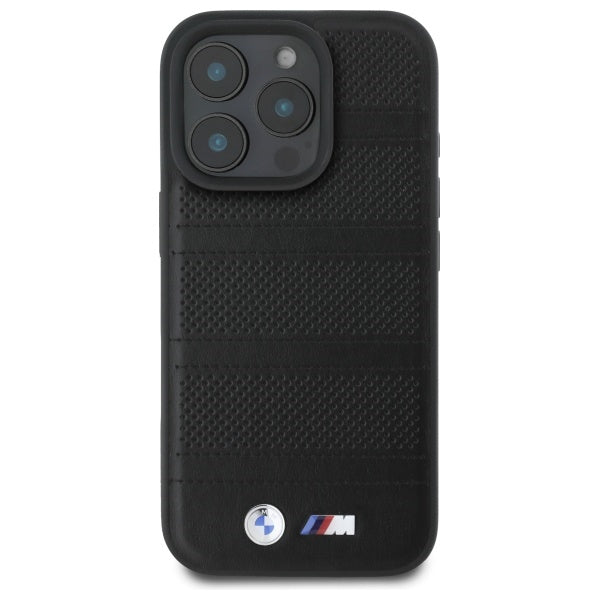 BMW M Perforated And Stitched Line MagSafe case for iPhone 16 Pro Max - black