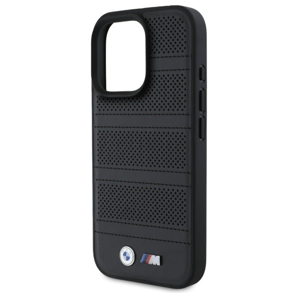 BMW M Perforated And Stitched Line MagSafe case for iPhone 16 Pro Max - black