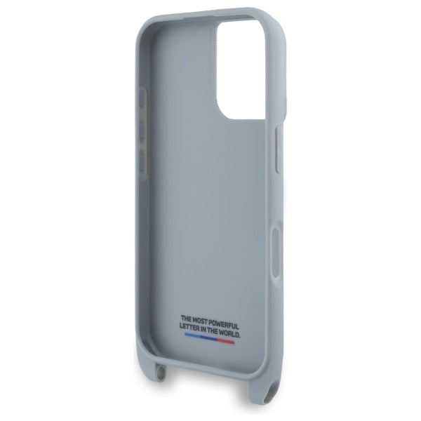 BMW M Edition Carbon Stripe &amp; Strap iPhone 16 Case - Gray