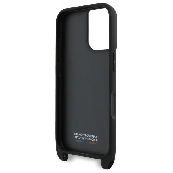 BMW M Edition Carbon Stripe &amp; Strap iPhone 16 Case - Black