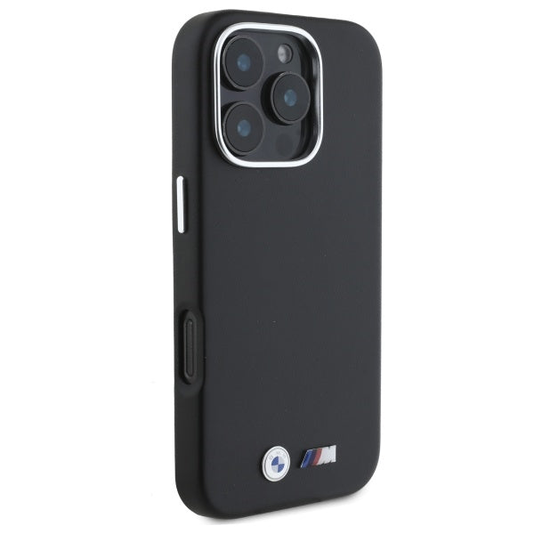 BMW M Smooth Full Wrapped Metal MagSafe Case for iPhone 16 Pro Max - Black