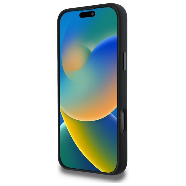 BMW Silicone Middle Stripe MagSafe Case for iPhone 16 Pro Max - Black