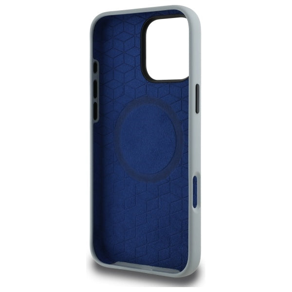 BMW Silicone Turning Lines MagSafe Case for iPhone 16 Pro Max - Gray