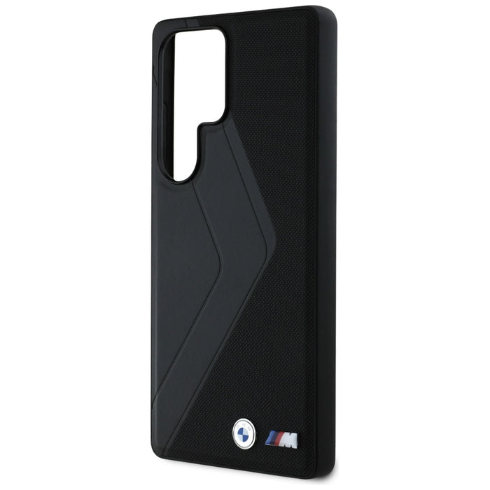 BMW Leather Oversized Stripes MagSafe case for Samsung Galaxy S25 Ultra - black