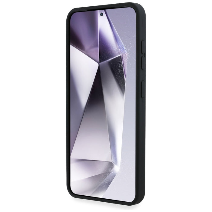 BMW Silicone Middle Tricolor Stripes MagSafe Case for Samsung Galaxy S25 - Black