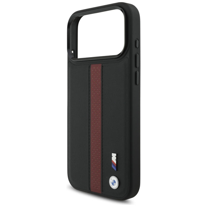 BMW M Perforated Stripe Logo MagSafe Case for iPhone 17 Pro Max - Red
