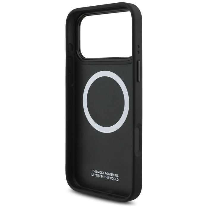 BMW M Perforated Stripe Logo MagSafe Case for iPhone 17 Pro Max - Gray