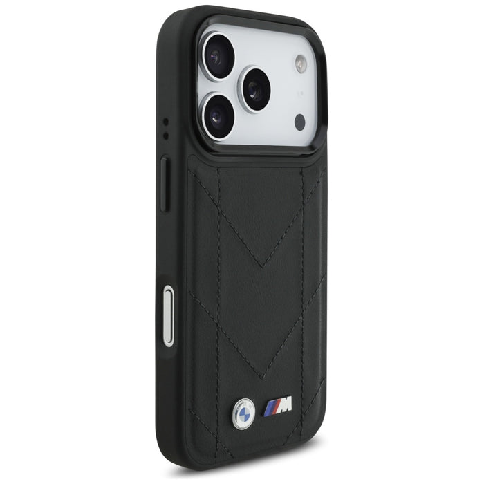 BMW M Quilted Logo MagSafe Case for iPhone 17 Pro - Black