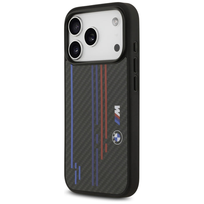 BMW M Kevlar Lines &amp; Logo MagSafe Case for iPhone 17 Pro - Black