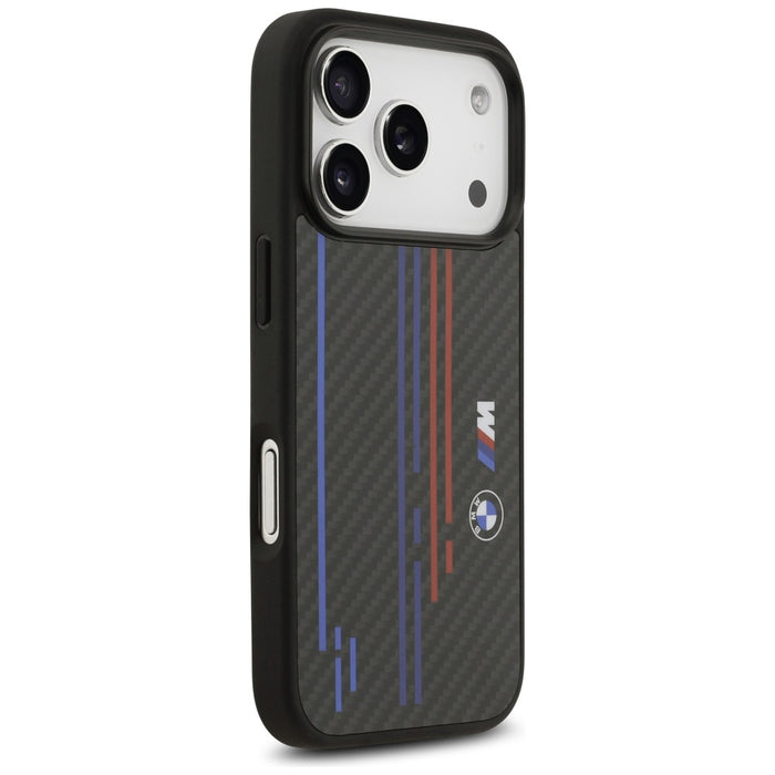 BMW M Kevlar Lines &amp; Logo MagSafe Case for iPhone 17 Pro - Black