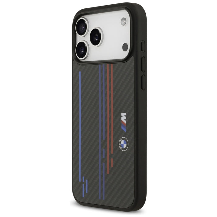 BMW M Kevlar Lines &amp; Logo MagSafe Case for iPhone 17 Pro Max - Black