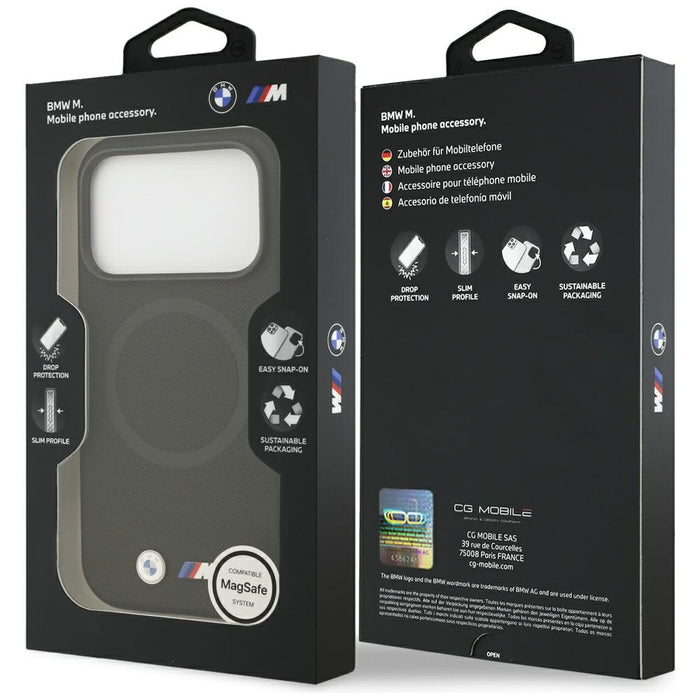 BMW M FW Metal Logo MagSafe Case for iPhone 17 Pro - Black