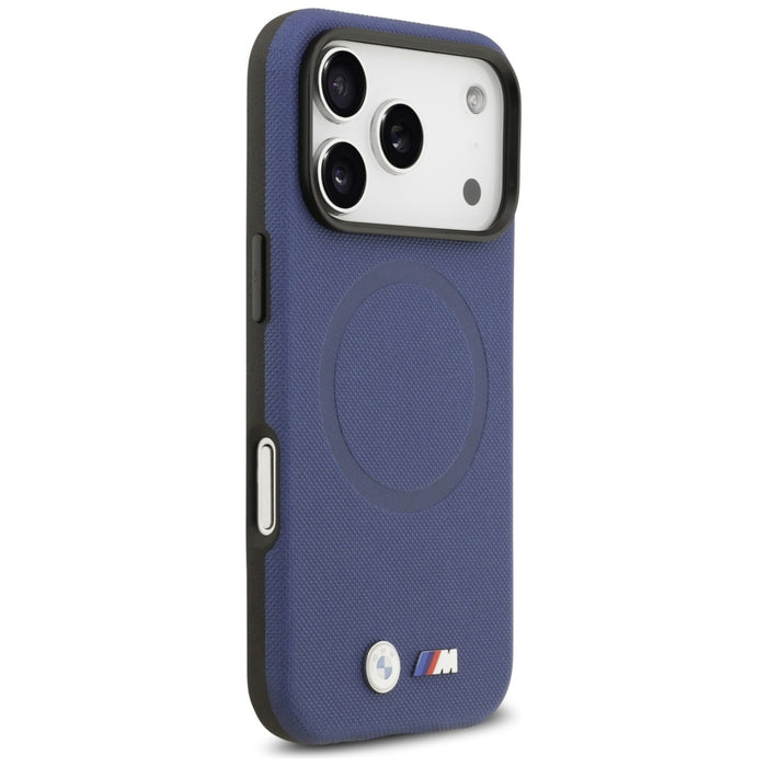 BMW M FW Metal Logo MagSafe Case for iPhone 17 Pro - Navy Blue