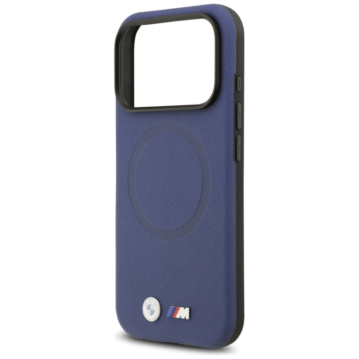 BMW M FW Metal Logo MagSafe Case for iPhone 17 Pro Max - Navy Blue