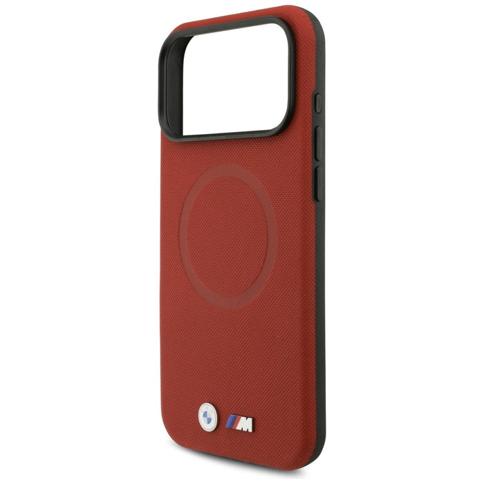 BMW M FW Metal Logo MagSafe Case for iPhone 17 Pro Max - Red