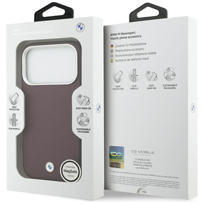BMW Sign Full Wrapped Metal MagSafe Case for iPhone 17 Pro - Red