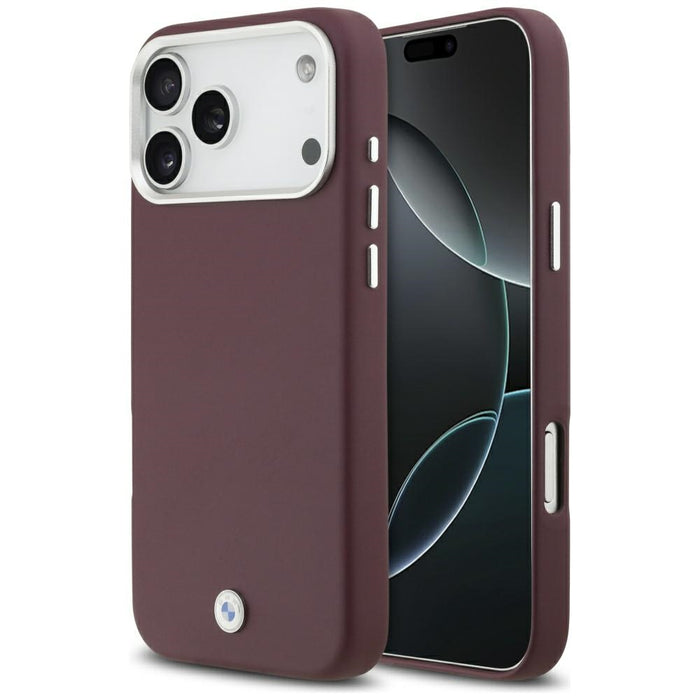 BMW Sign Full Wrapped Metal MagSafe Case for iPhone 17 Pro Max - Red