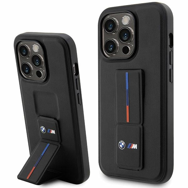 BMW Grip Stand Hot Stamp iPhone 14 Pro Case - Black