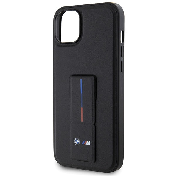 BMW Grip Stand Hot Stamp Case for iPhone 14 Plus / 15 Plus - Black