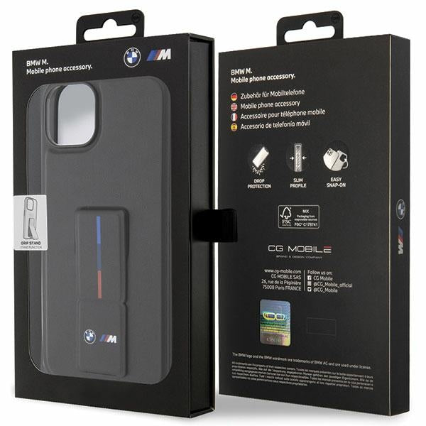 BMW Grip Stand Hot Stamp Case for iPhone 14 / 15 / 13 - Black