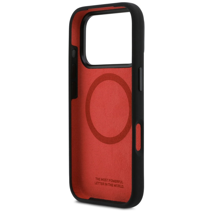 BMW M Silicon Tricolor Line MagSafe Case for iPhone 17 Pro - Black