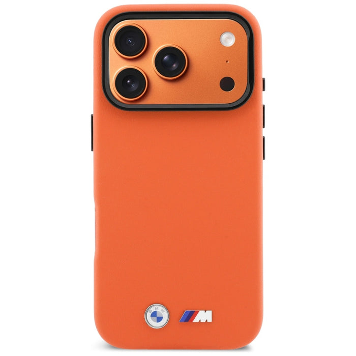 BMW M Metal Logo MagSafe Case for iPhone 17 Pro Max - Orange