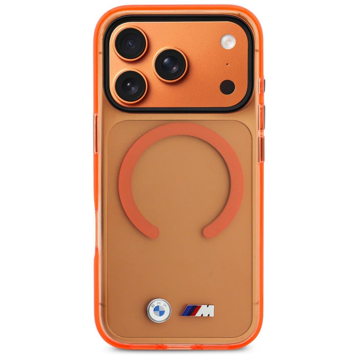 BMW M IML Metal Logos MagSafe Case for iPhone 17 Pro - Pro Orange
